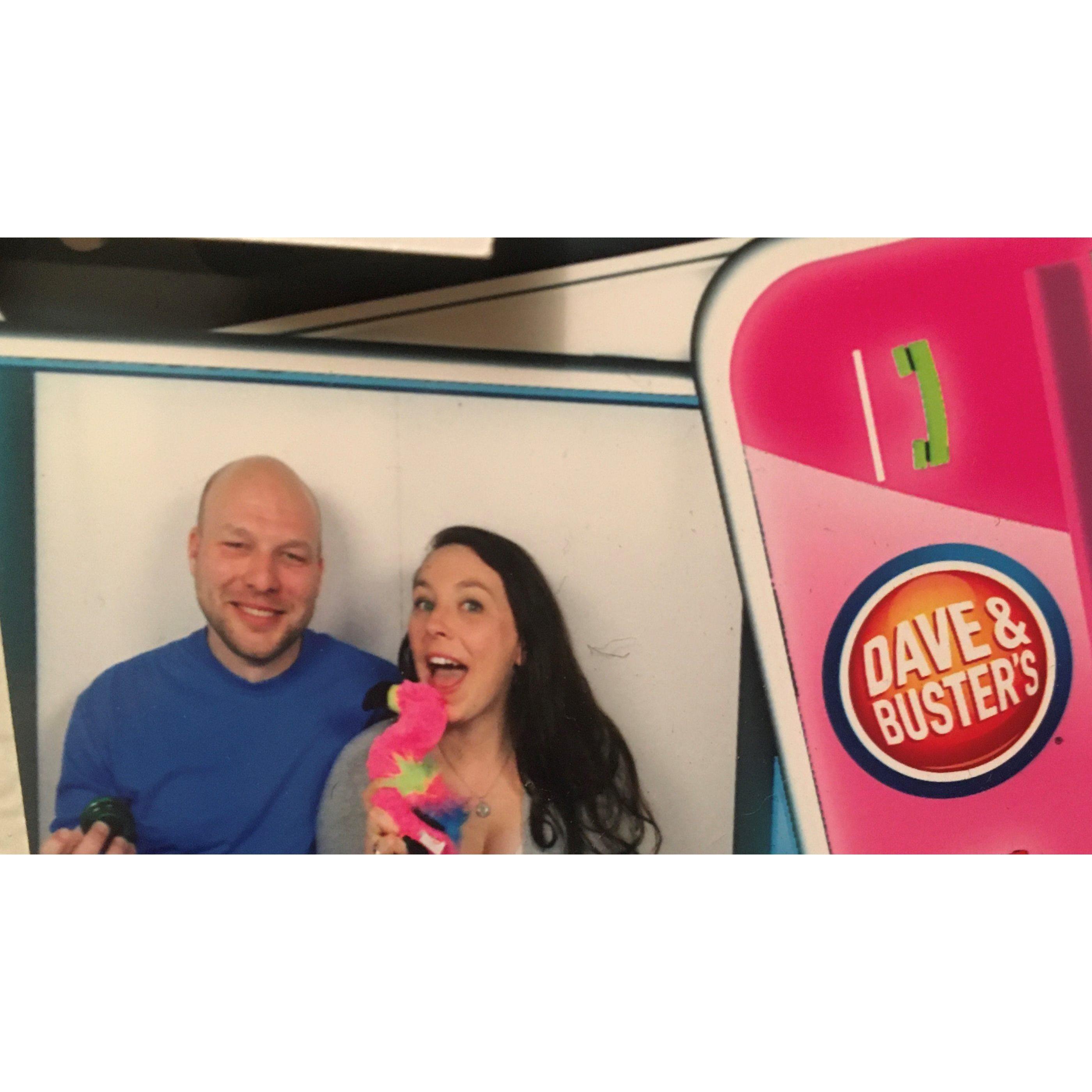 From the photo booth on Amy and Patrick's second date
