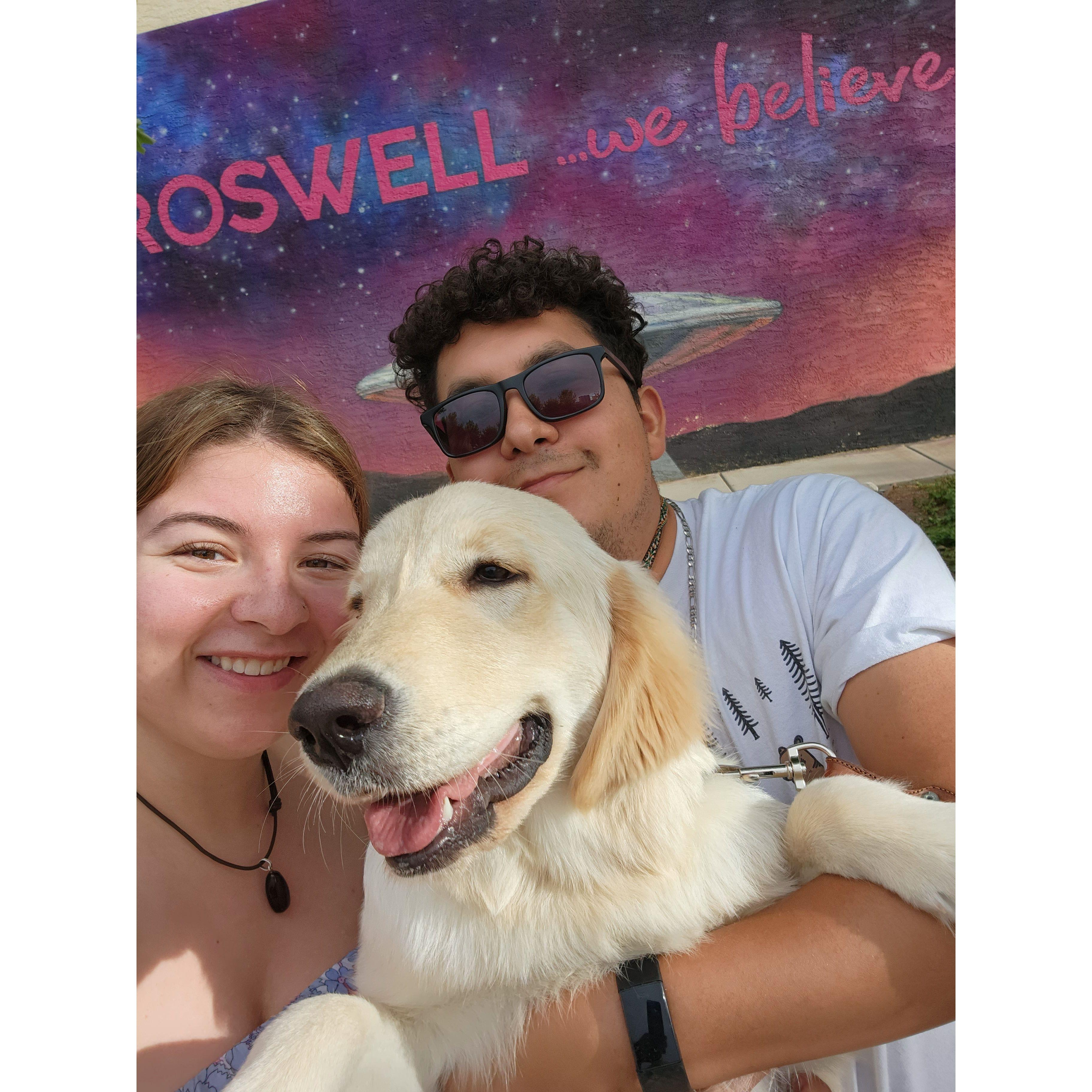 Visiting Roswell, NM on our way to New York