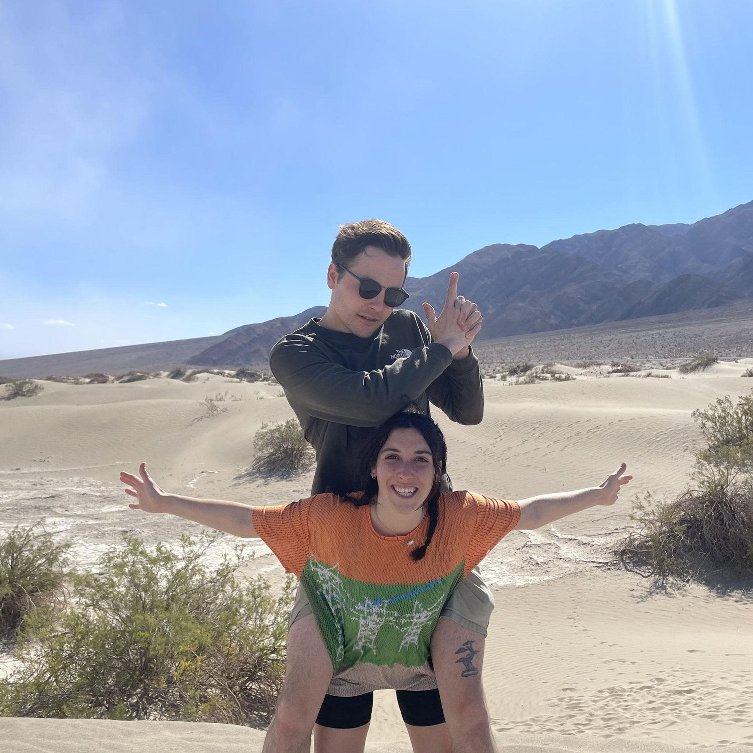 Death Valley NP! Sand Dunes! L loves and misses this shirt. Spring 2022
