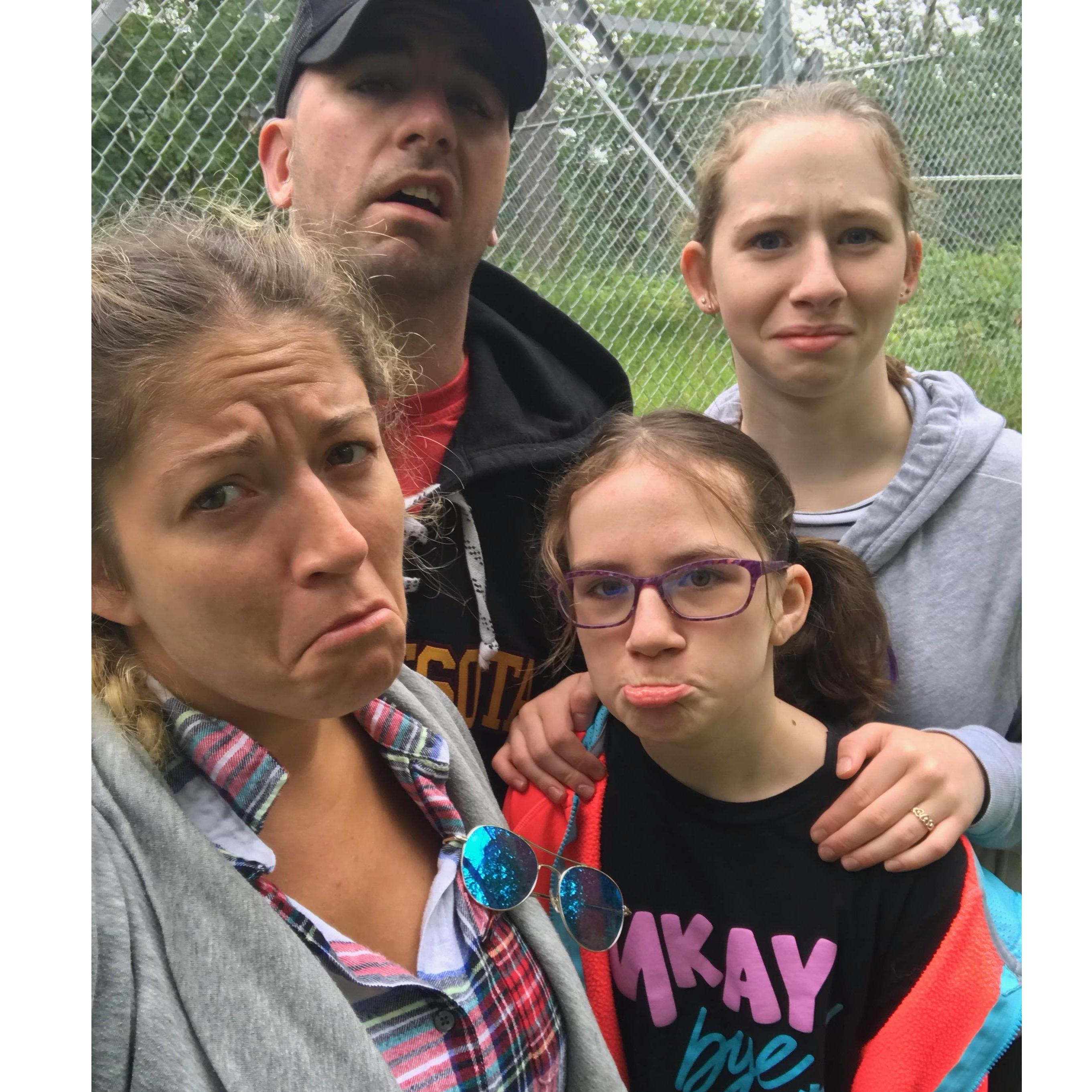 We hiked all the way up to the fire tower with Jenna and Kamryn, to find out it was CLOSED!