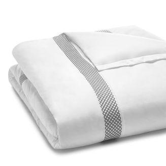 Embroidered Geo Duvet Cover, Full/Queen - 100% Exclusive