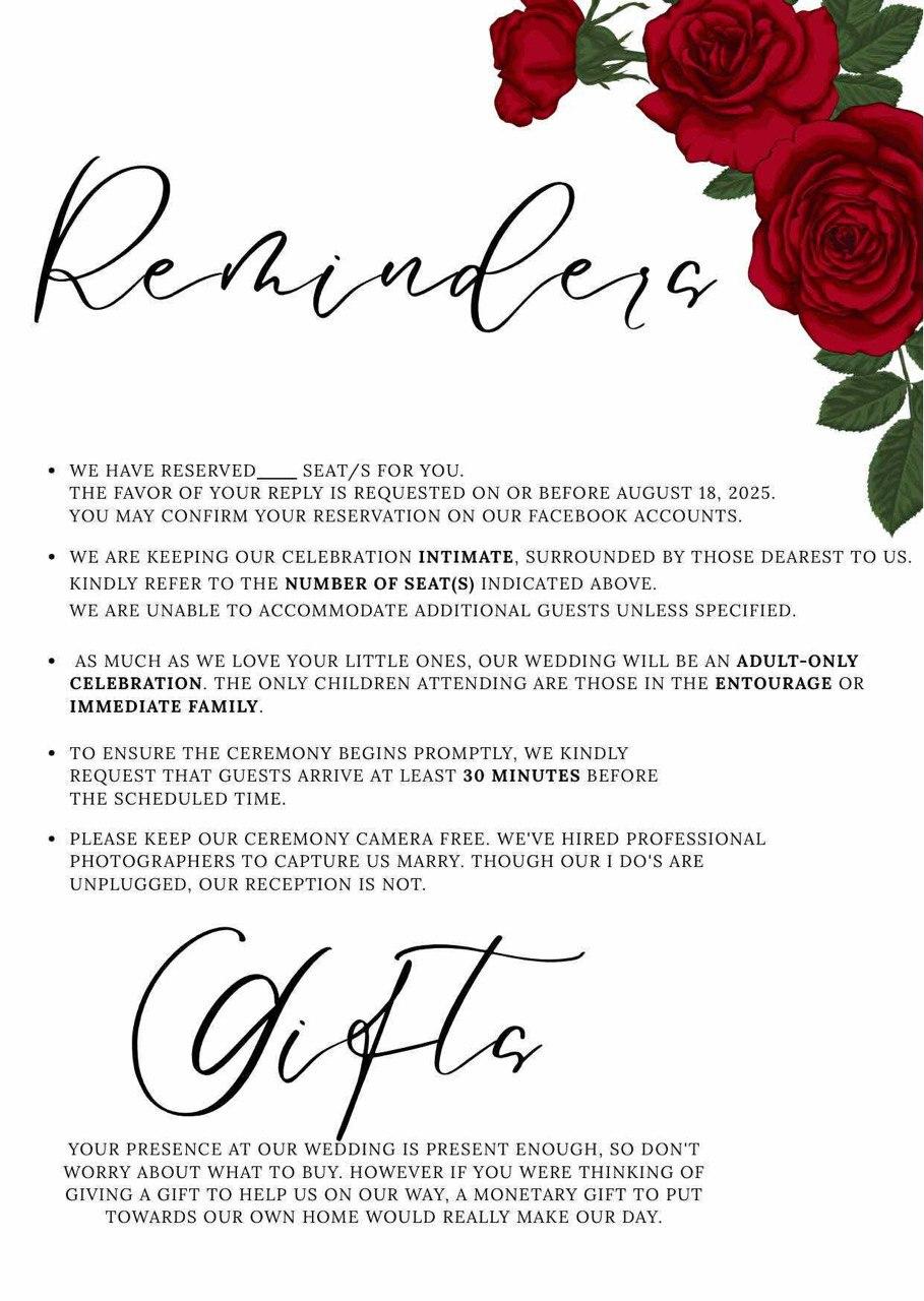 The Wedding Website of Carla Llarves and Renzo Lu