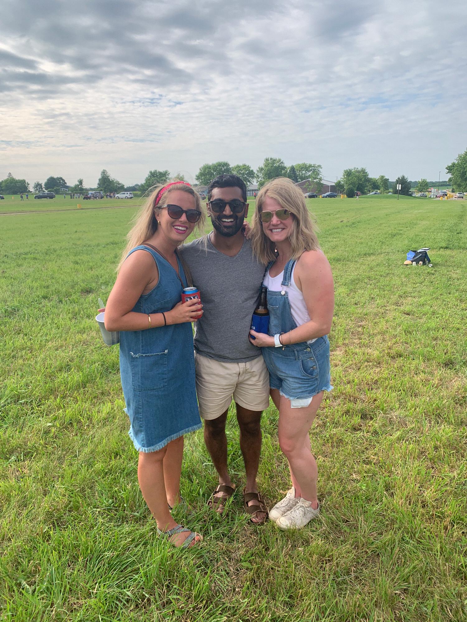 With bridesmaid Lauren, Dave Matthews Band, summer 2019