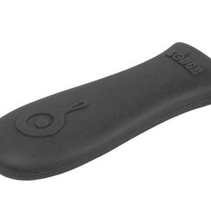 Lodge Silicone Hot Handle Holder - Dishwasher Safe Hot Handle Holder Designed for Lodge Cast Iron Skillets 9 Inches+ w/Keyhole Handle - Reusable Heat Protection Up to 500° - Black