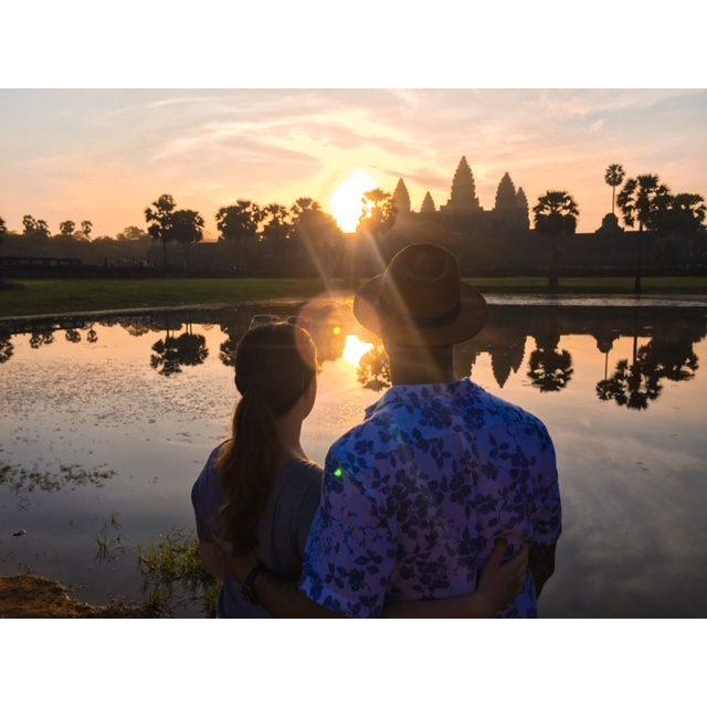Sunrise in Angkor Watt, Cambodia!