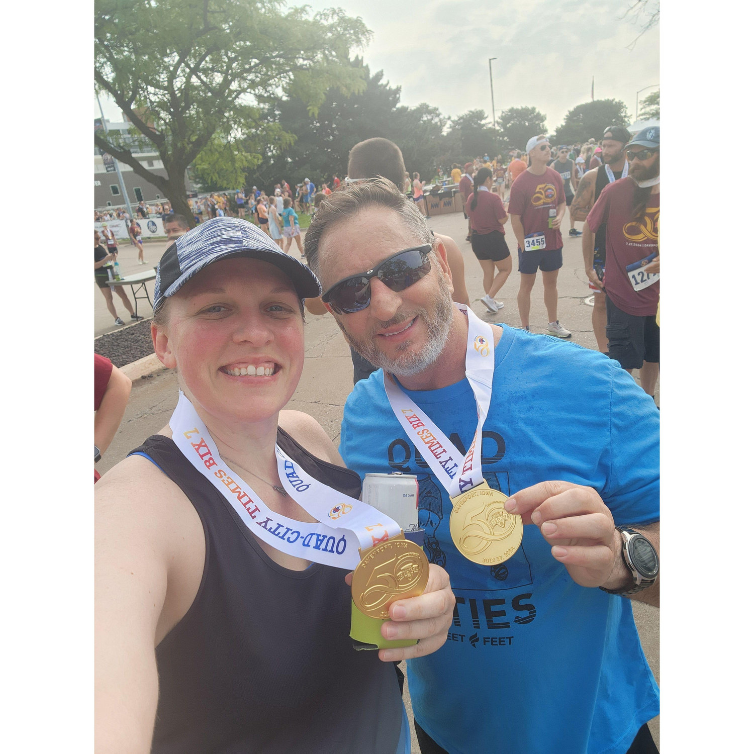 Bix 7 road race (we might have only ran 2 miles.... shhhh) - July 2024.