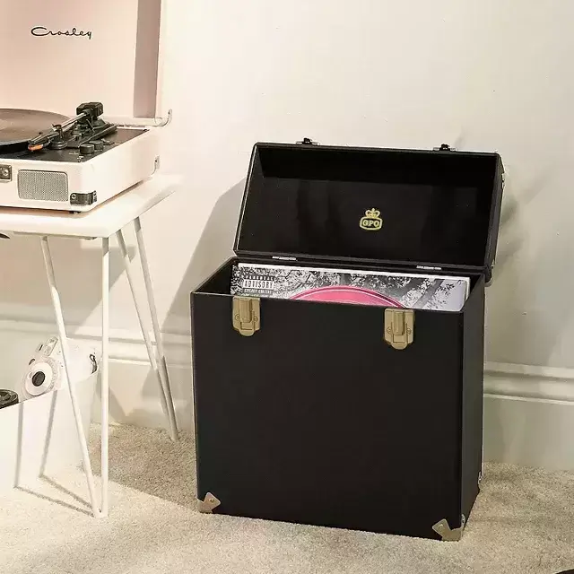 GPO 12-Inch Vinyl Record Storage Case