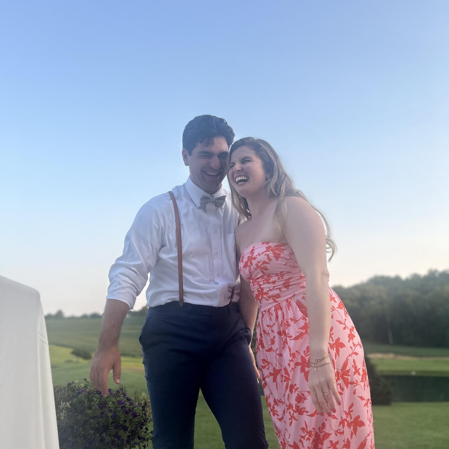 At Charles’ groomsman’s wedding, August 2024
