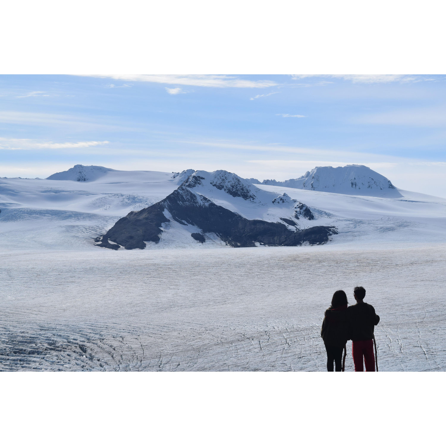 In the peak of the mountain, the most amazing scenery we saw.