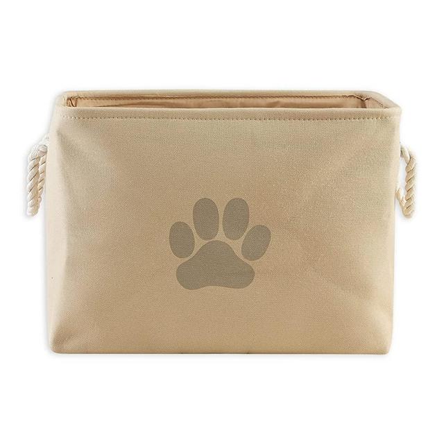 Bone Dry Pet Storage Collection Collapsible Bin, Medium Rectangle, Taupe