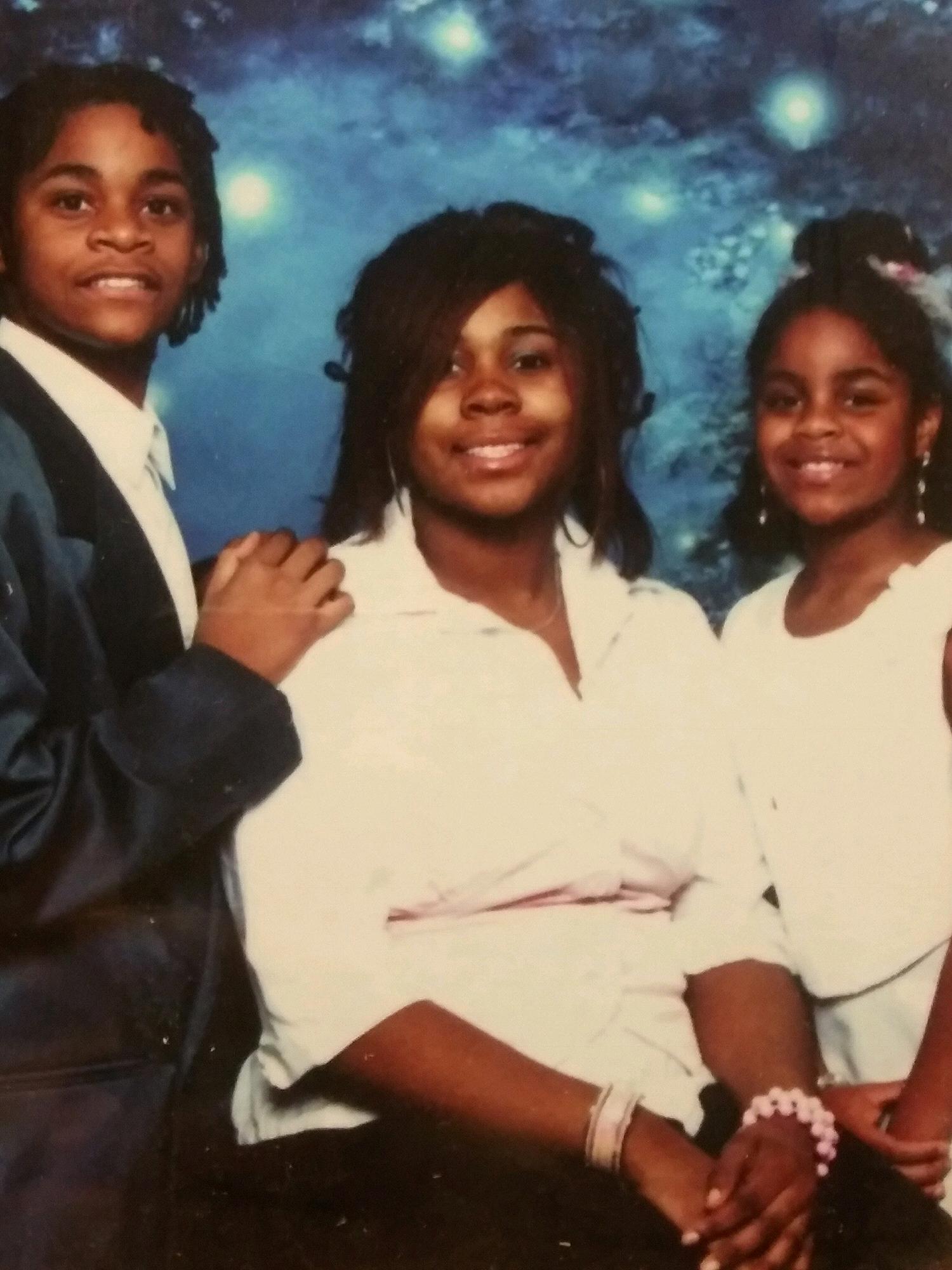 Jalisa with her sister and brother