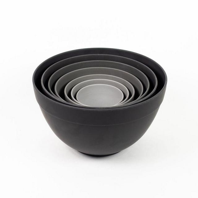 Bamboozle Nesting Bowls, Black, 7 Piece