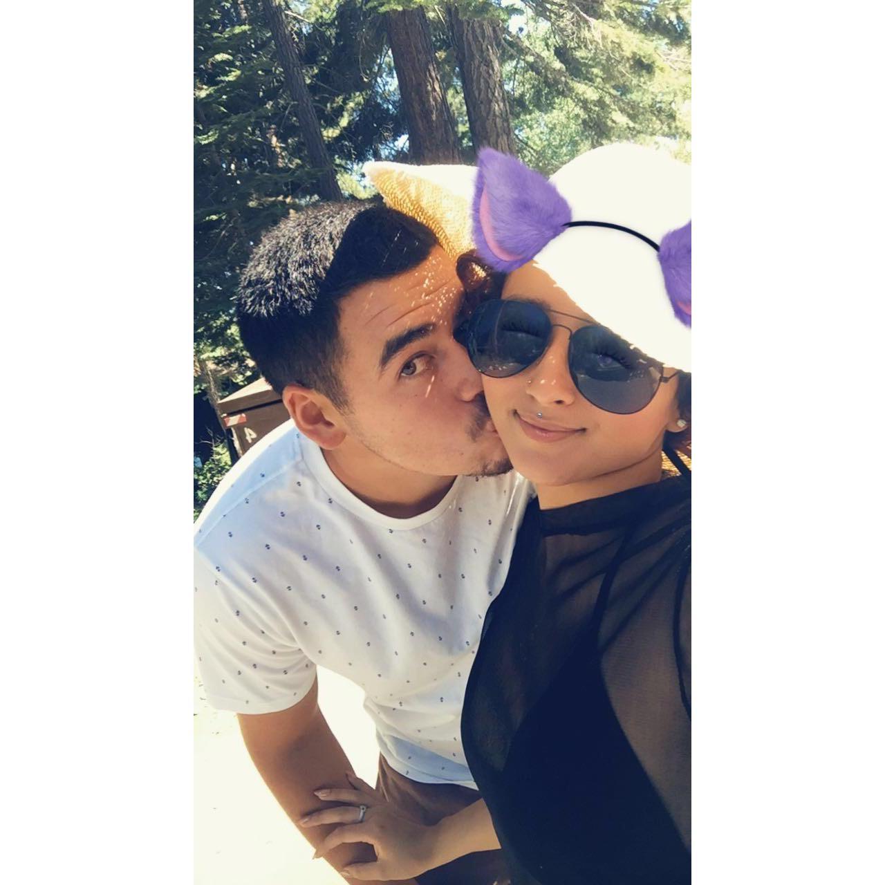 Our first time going to Lake Tahoe together :) Gabriel fell in love with the lake and his main request was to get married in Lake Tahoe!
