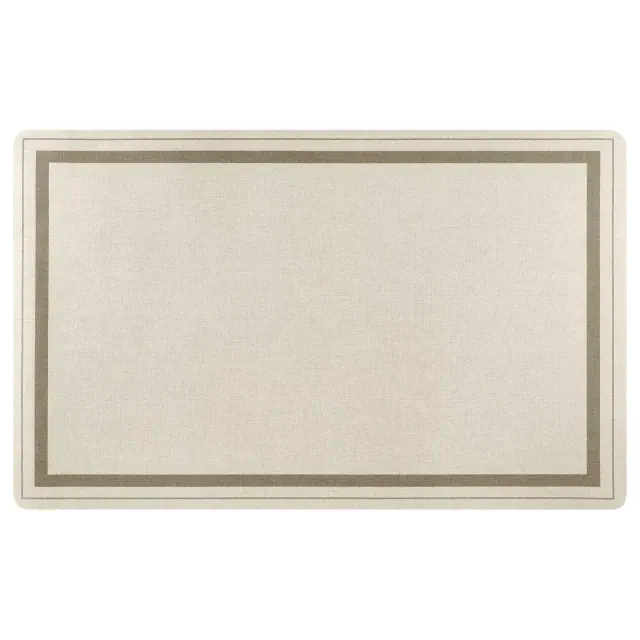 Unique Bargains Modern Comfort Absorbent Non-Slip Kitchen Mat Beige 24" x 36"