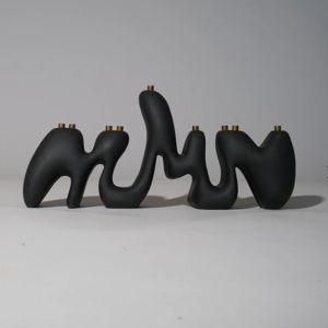 Menorah Sculptures (Black) — I I A N N A I I