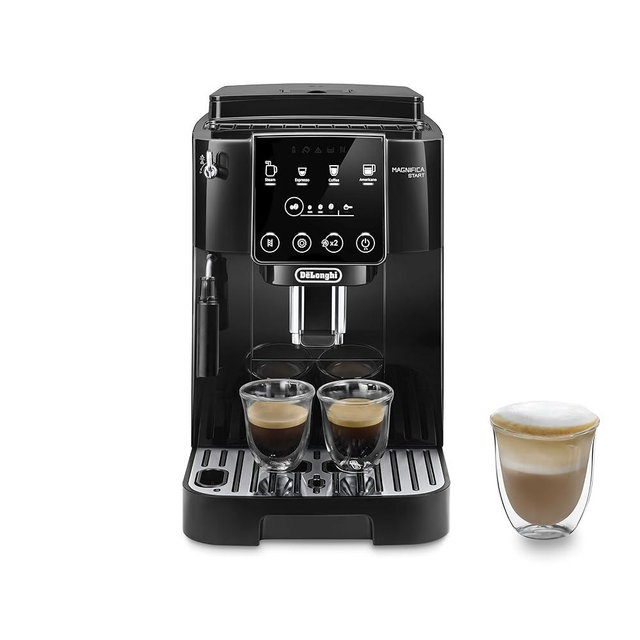 De'Longhi Magnifica Start Automatic Espresso Machine with Manual Milk Frother, Black