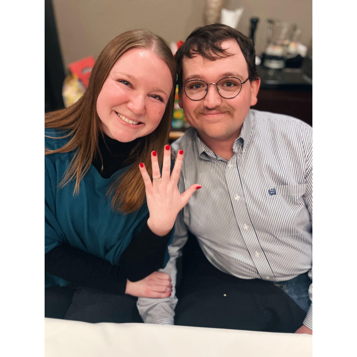 My engagement ring was his great grandmother's. It is so special to us!