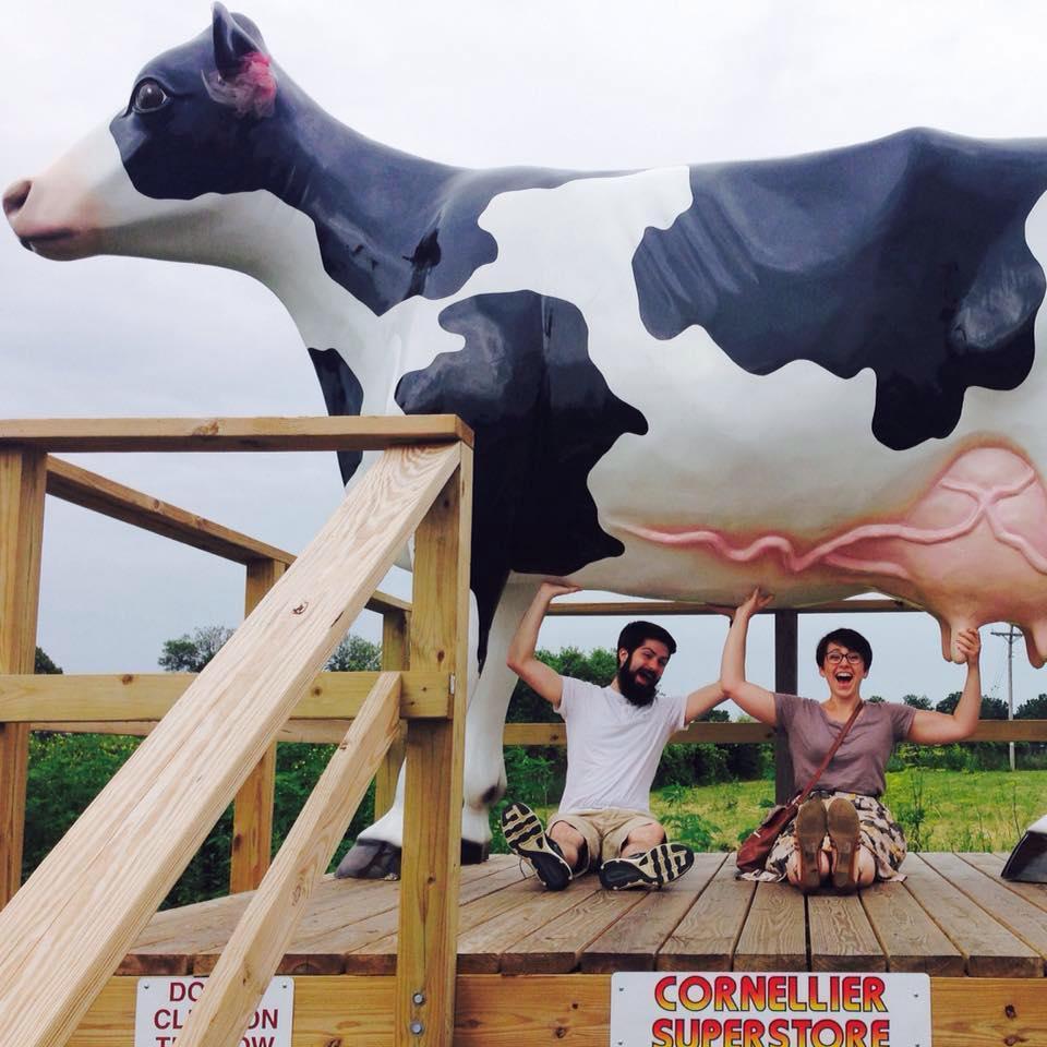 Squeezing some cow's utter in Wisconin. Typical.