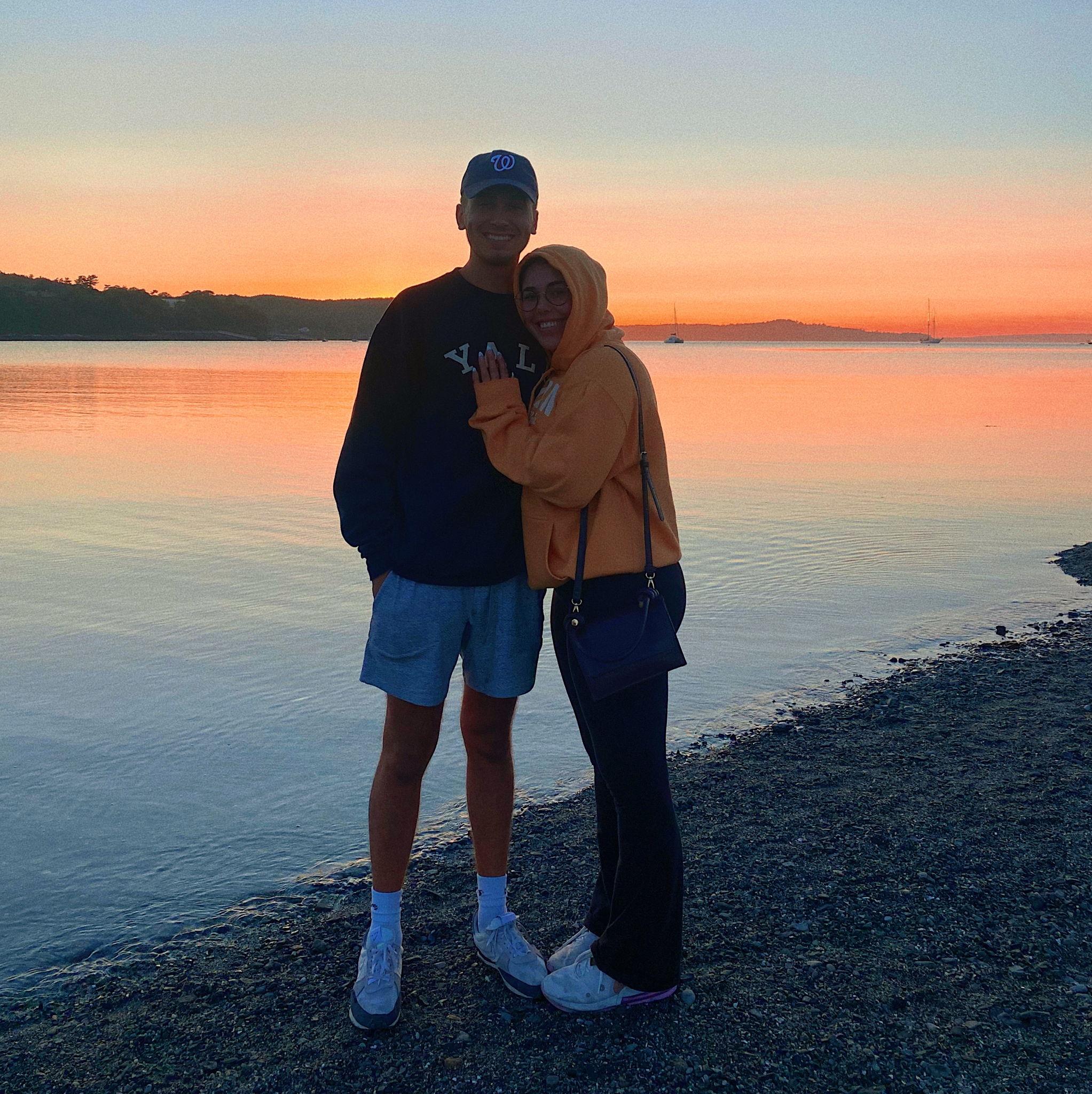 One of our favorite sunsets ever in Bar Harbor, Maine - Summer 2021