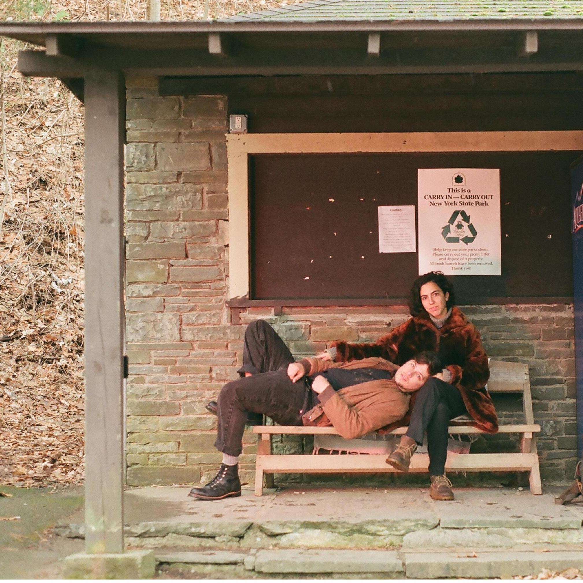 "Not waiting for a bus", pre-wedding photoshoot trip. 
Ithaca, New York, 2018