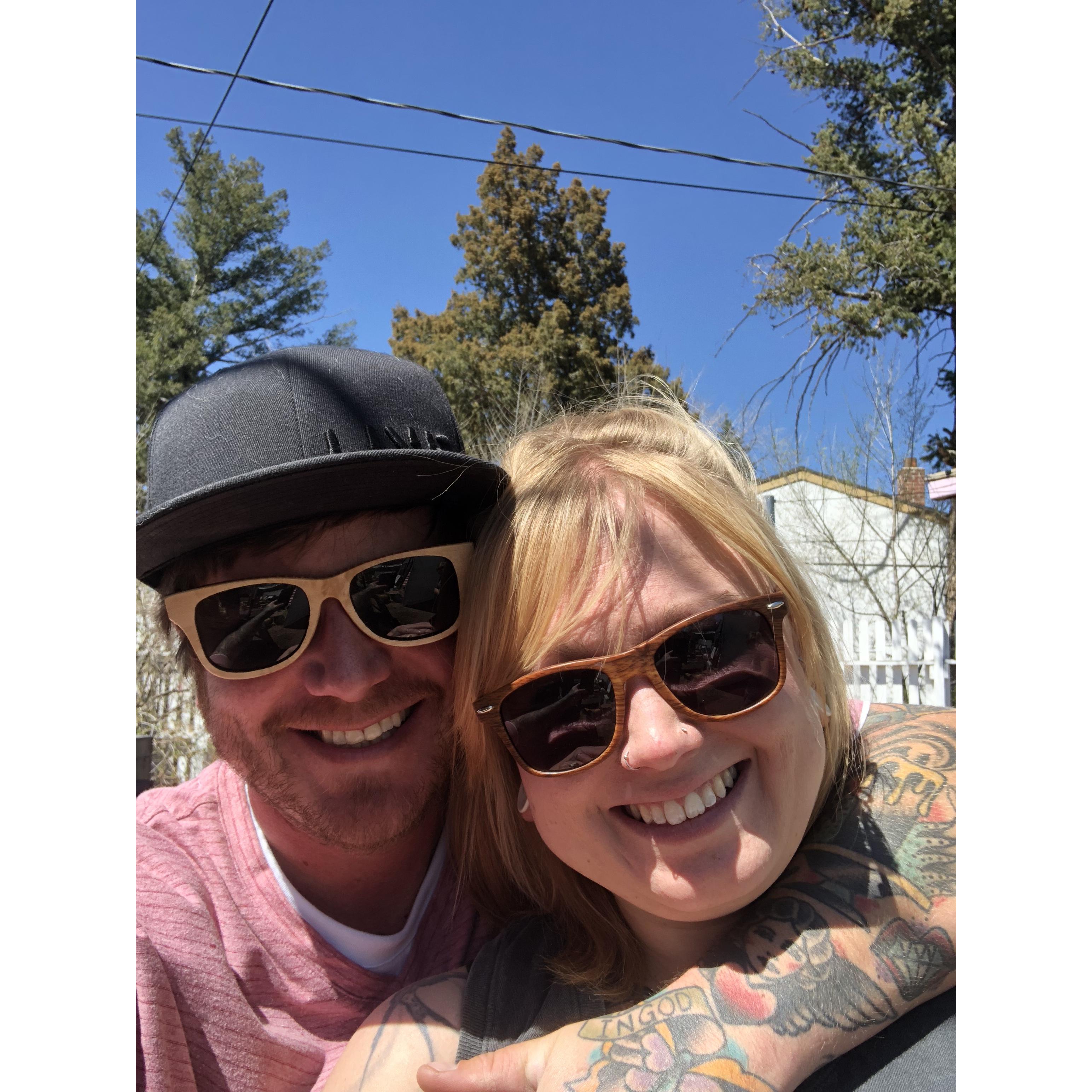 2018 - Our very first picture taken together