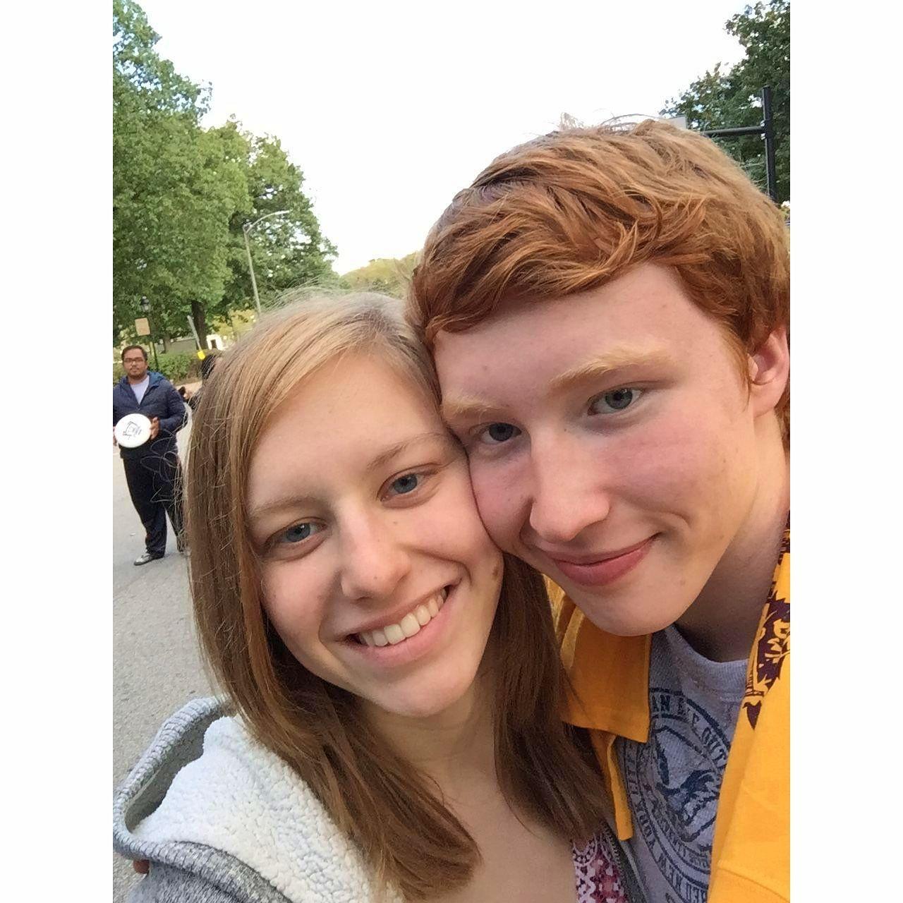 Visiting Xavier during his first year of college at Pitt!