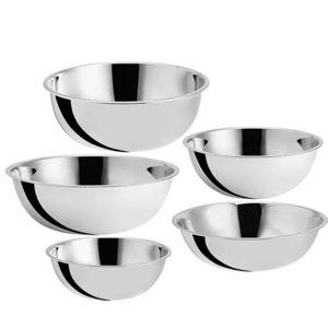 Stainless Steel Mixing Bowl Set - 5/Set