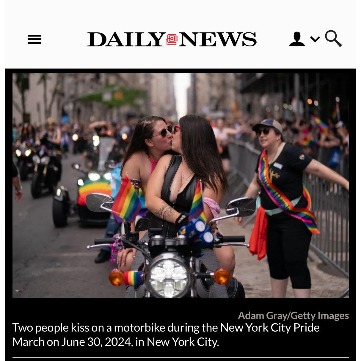 Our first Manhattan Pride March together