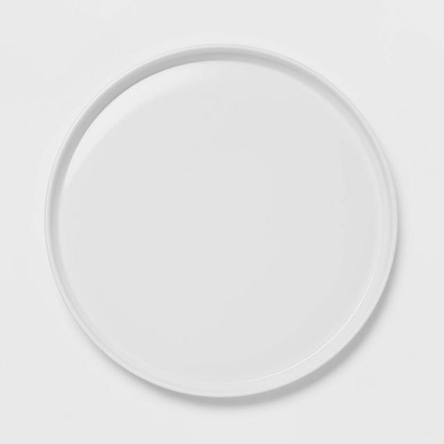10.5" Plastic Stella Dinner Plate White - Threshold™