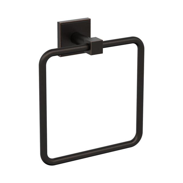 Amerock BH36072ORB | Oil Rubbed Bronze Towel Ring | 7-1/16 in (179 mm) Length Towel Holder | Appoint | Hand Towel Holder for Bathroom Wall | Small Kitchen Towel Holder | Bath Accessories