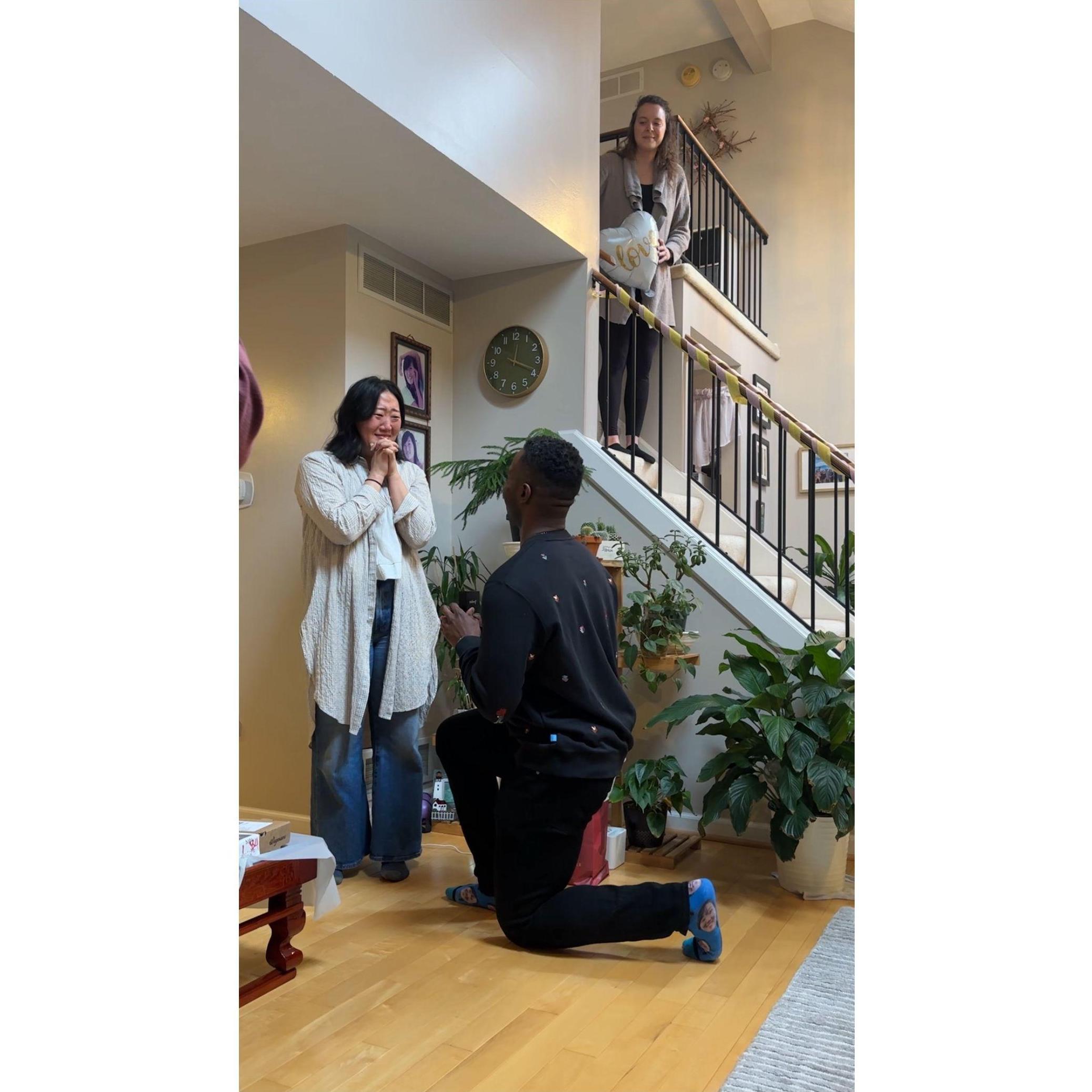 February 18, 2024 -- Engagement Party π She thought she knew, but she had no clue π
(Special appearance by bridesmaid Katie Burgstrom Welch)