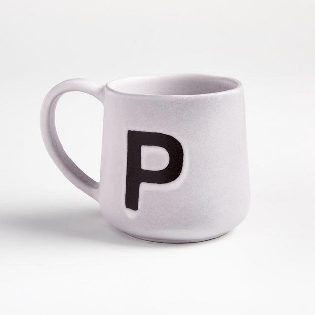 "P" Monogrammed Mug