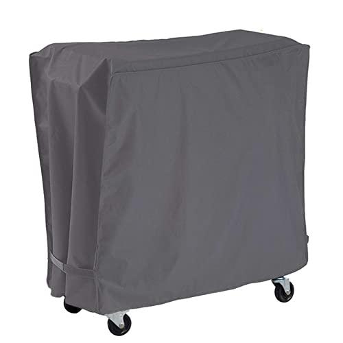 AKEfit Patio Cooler Cart Cover Waterproof with UV Coating, Fits Most 80 Quart Rolling Cooler Cart Cover, Outdoor Beverage Cart, Patio Ice Chest Protective Covers (Grey)