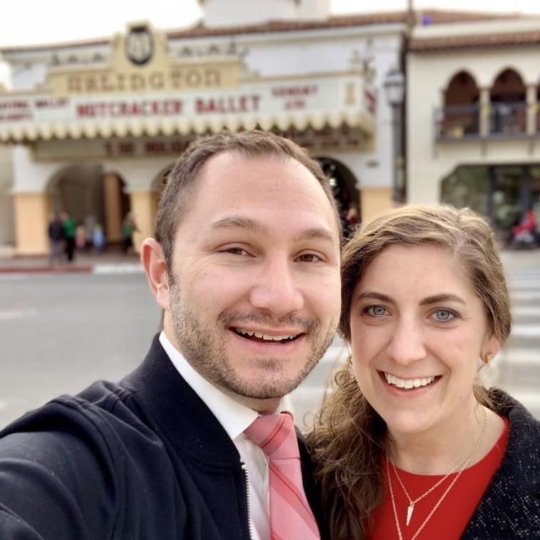 Lindsey giving Gus some culture by taking him to the Nutcracker Ballet at The Arlington in Santa Barbara.