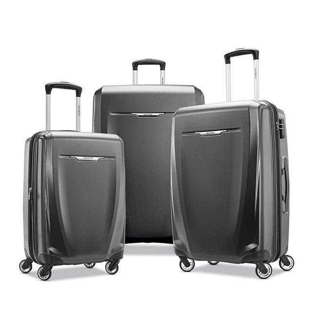 Samsonite Winfield 3 DLX Hardside Expandable Luggage with Spinners, Graphite Grey
