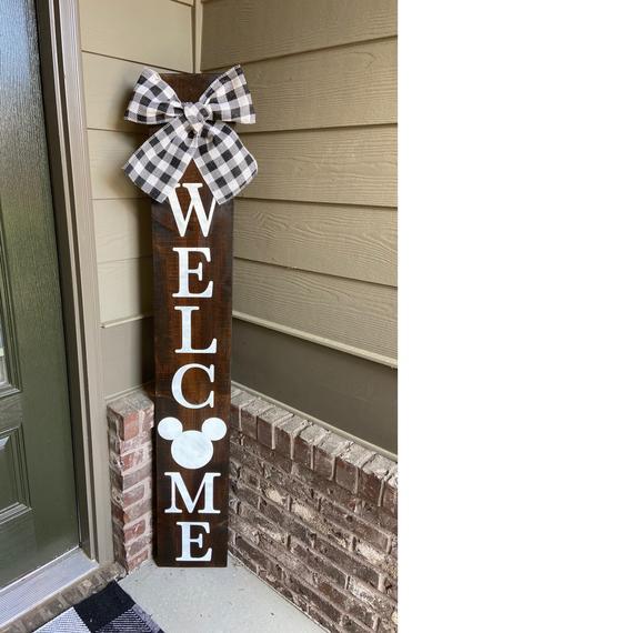 5FT Mickey Welcome Sign, Disney Sign