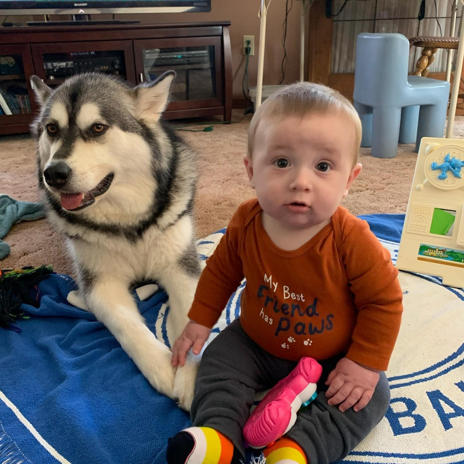 "My best friend has paws🐾"