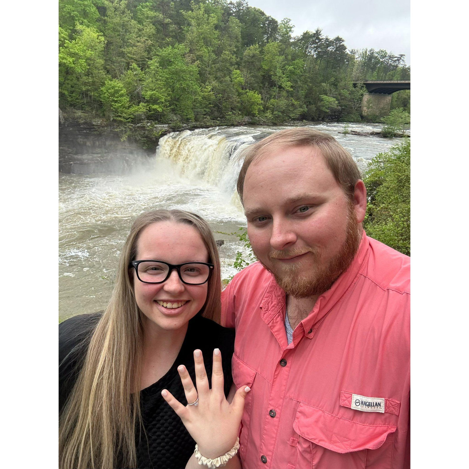 Jake proposed at a beautiful waterfall. It was beyond perfect!