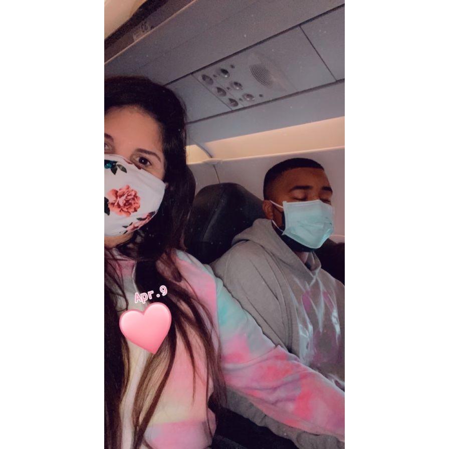 Our first plane ride vacation together !