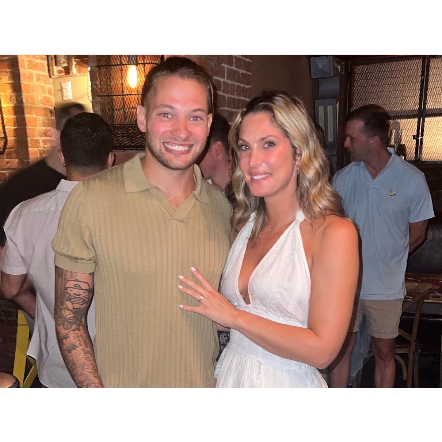 Danny planned the most perfect celebration with our friends and family after he proposed <3