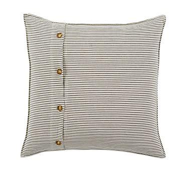 Wheaton Cotton Linen Blend Stripe Sham - Gray
