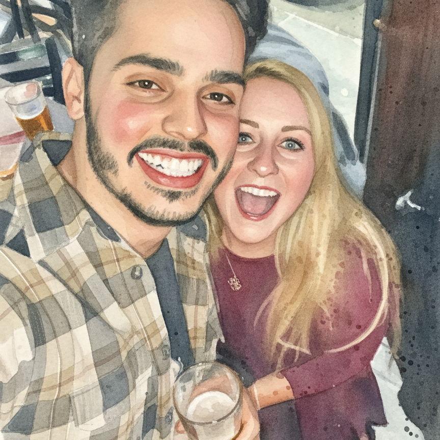 Our first vacation in Boston two weeks after we met.