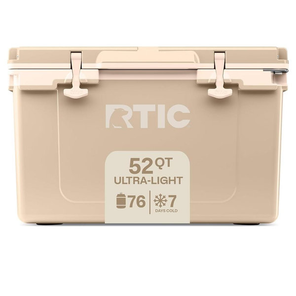 RTIC Ultra-Light Hard Cooler Insulated Portable Ice Chest Box for Beach, Drink, Beverage, Camping, Picnic, Fishing, Boat, Barbecue, 30% Lighter Than Rotomolded Coolers
