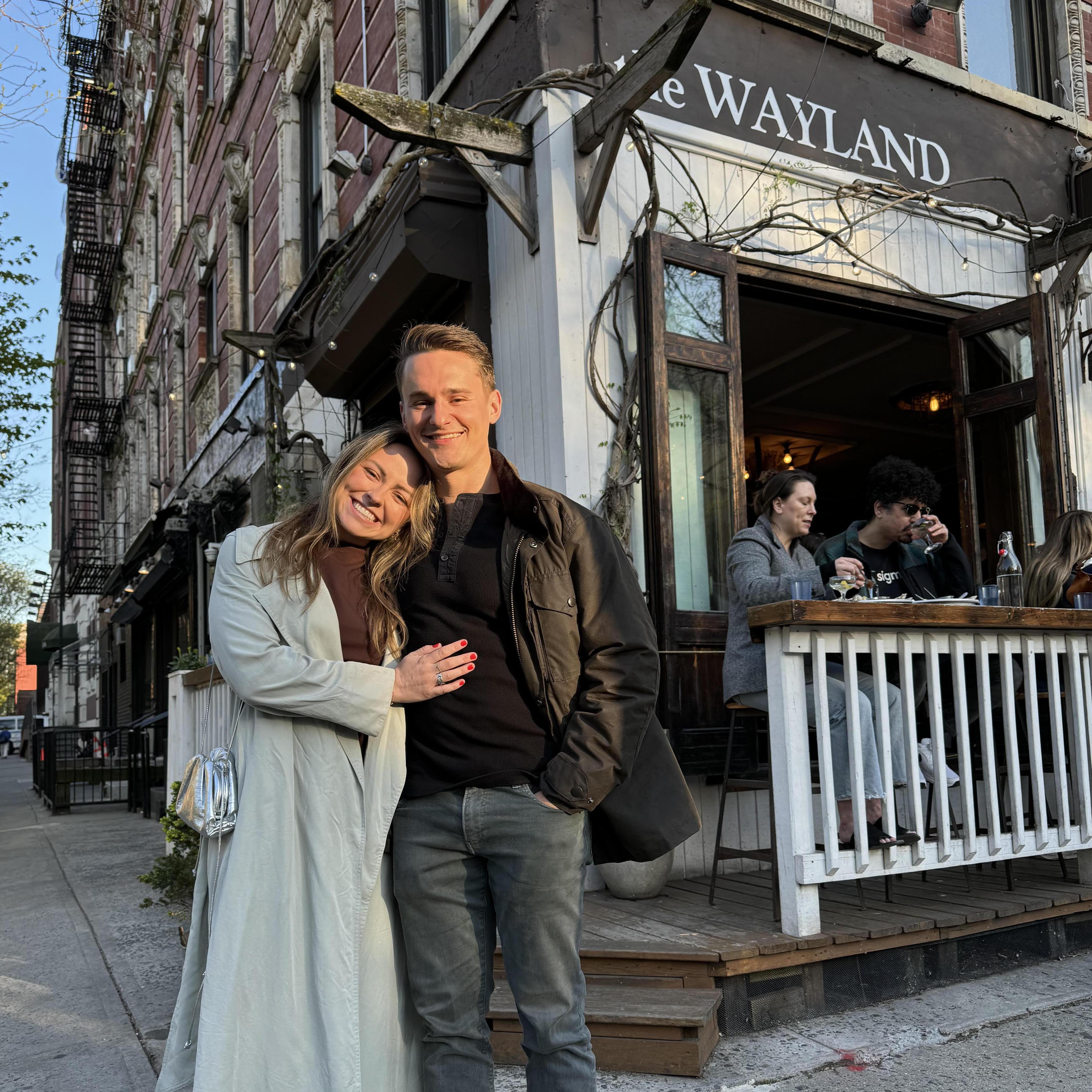 Our first anniversary, back at where it all started.