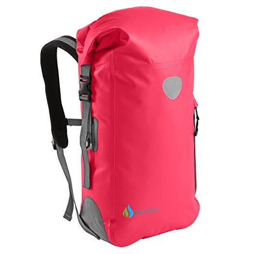BackSak Waterproof Backpack: 500D PVC, 35L with Welded Seams, Reflective Trim, Padded Back Support, Cushioned Adjustable Straps, Inner Zip Pocket & Splash Proof Outer Zip Pocket