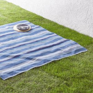 Water Stripe Blue Picnic Blanket 60"x60"