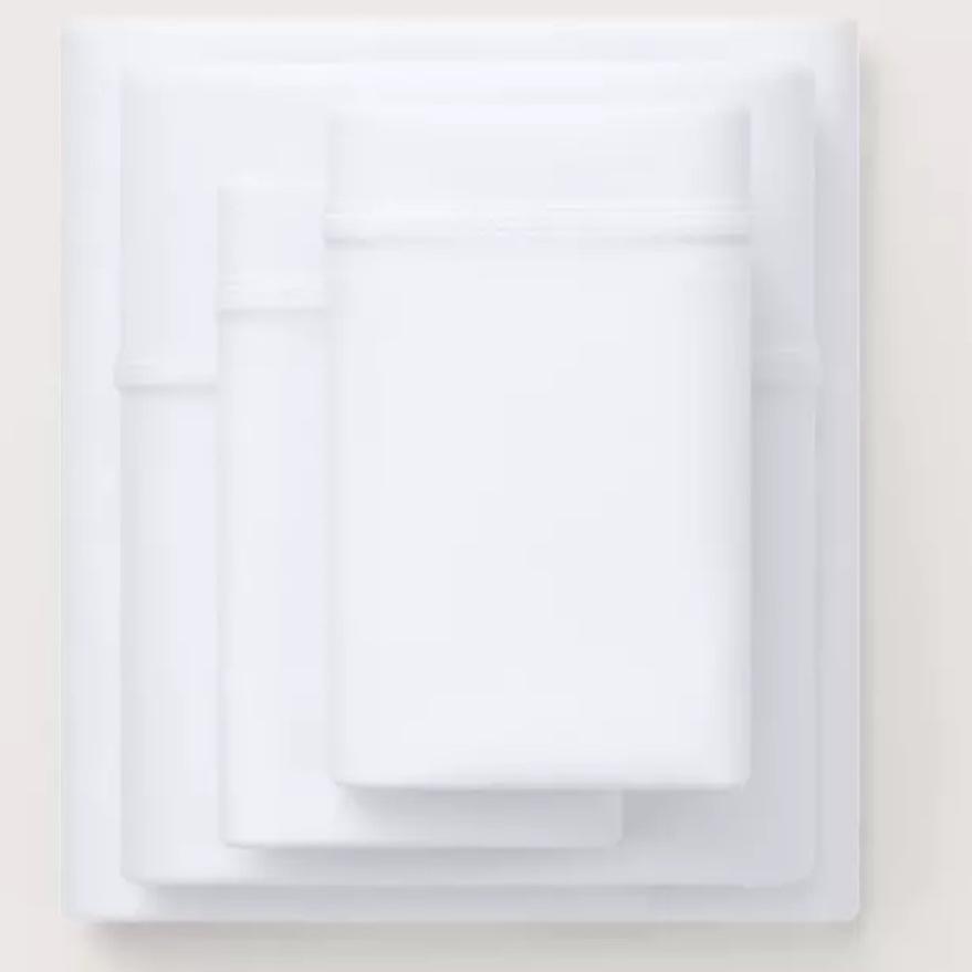 Purple SoftStretch® Sheet Set - True White - Queen