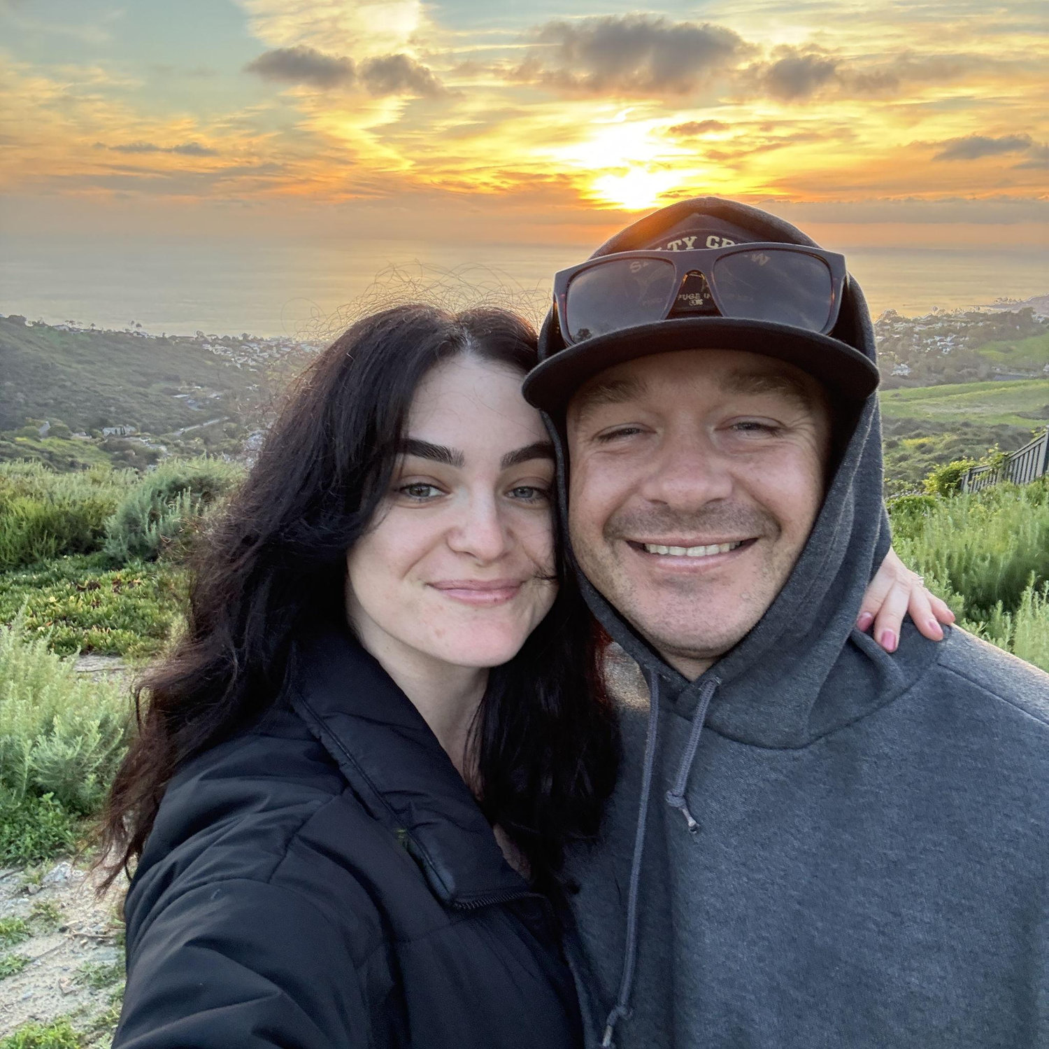 Valentine's Day at the aforementioned sunset spot