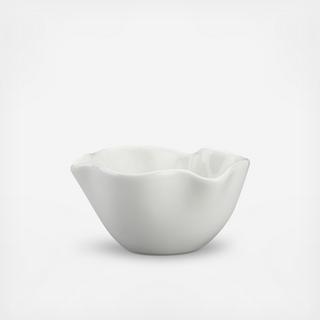 White Ruffle Dip Bowl