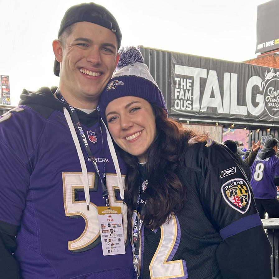 Ravens TailGOAT before the AFC Championship game in 2024